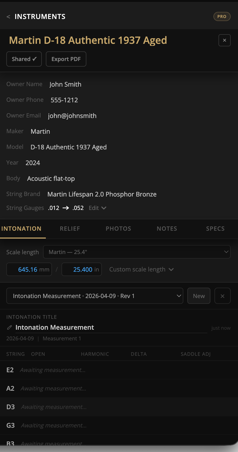 Intonation sessions